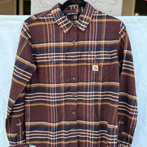 Carhartt Women's Relaxed Fit Flannel - Tencel Fiber Series - Size XS